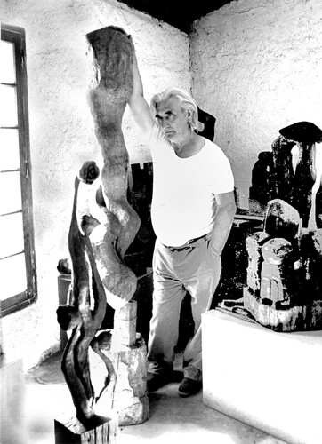 Jes&uacute;s ECHEVARRIA dans son atelier