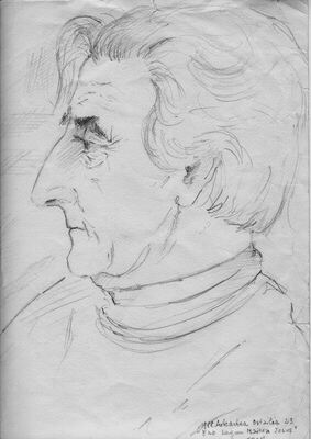 Jesús ECHEVARRIA : croquis par René Paul GELOS peintre & ami.