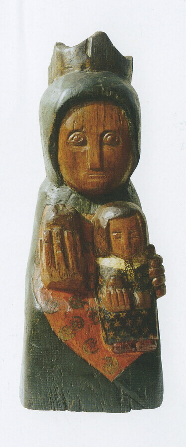 La Petite Vierge &agrave; la Pomme L11cm P14cm H32cm