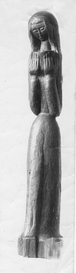 La Vierge Sage L12cm P14cm H77cm