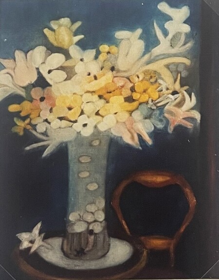 "Les Fleurs" (huile sur carton)